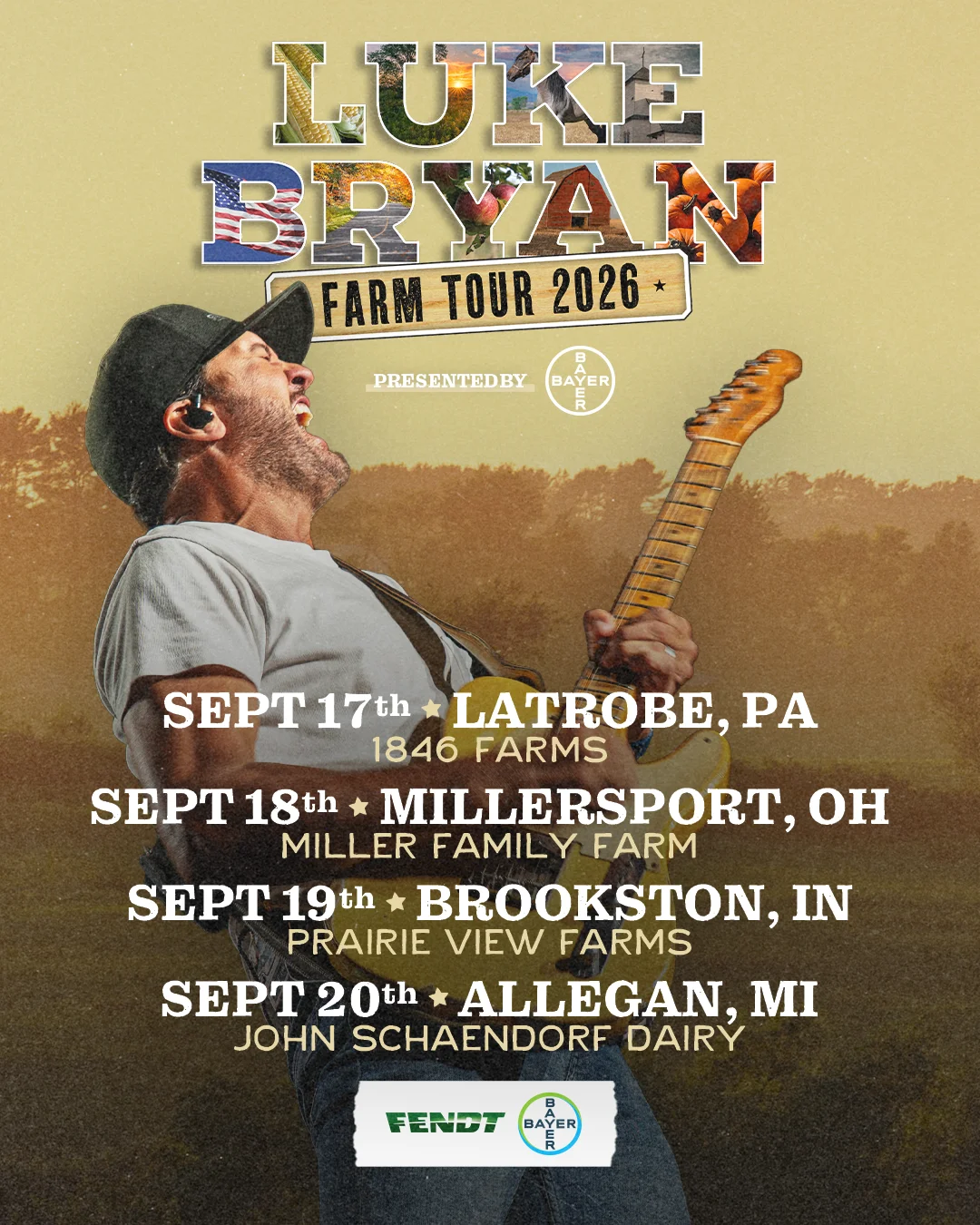 Luke Bryan Farm Tour 2026